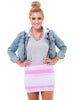 Candy Stripe Sequin Skirt