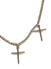 Cross My Heart Necklace Silver